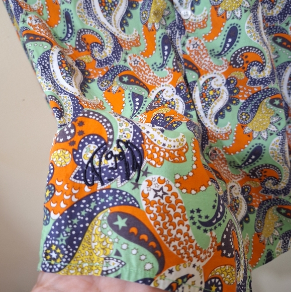 John Lennon Paisley Button Down Shirt - Picture 3 of 6